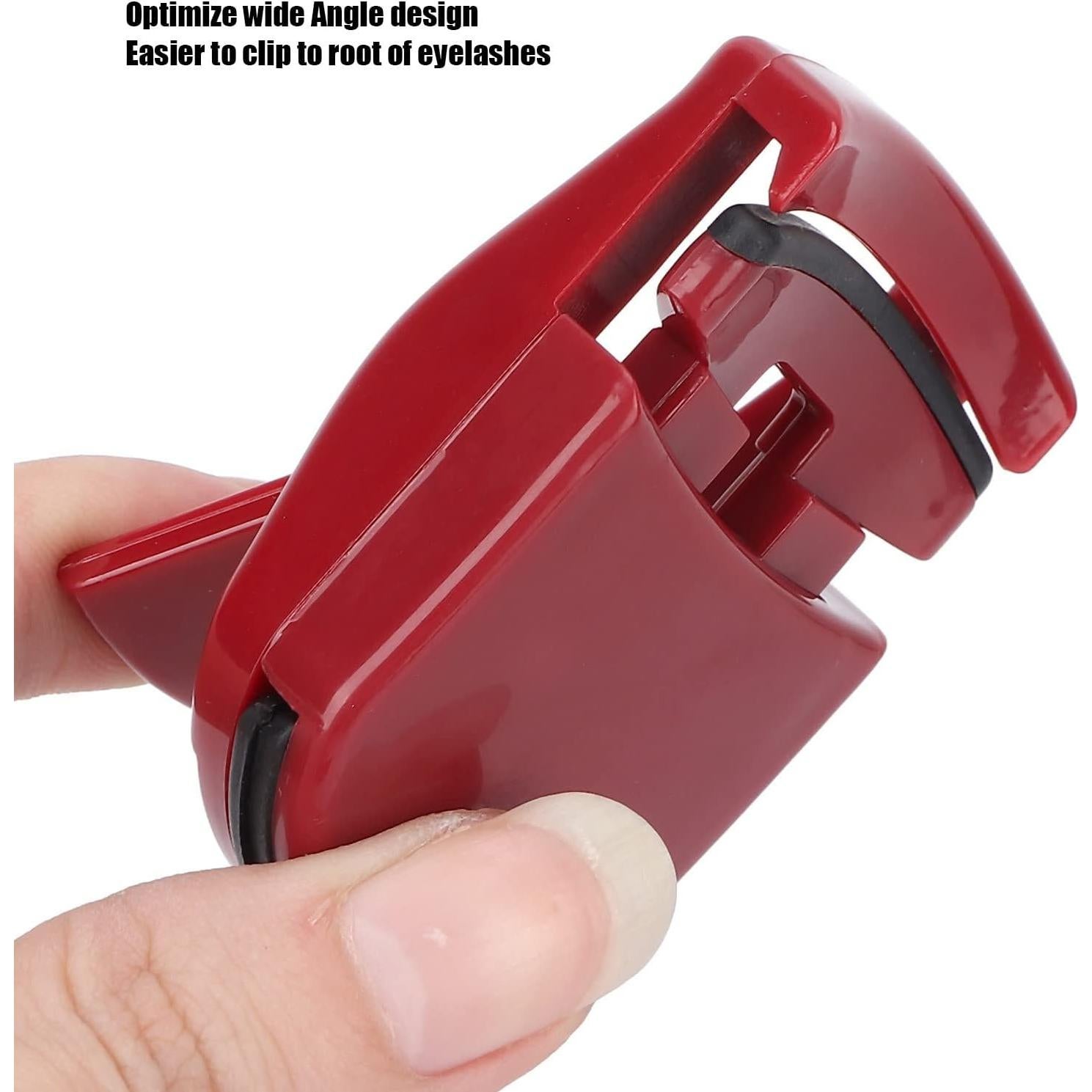 Rizador de Pestañas Dioche 2 Piezas Portátil Mini Rojo