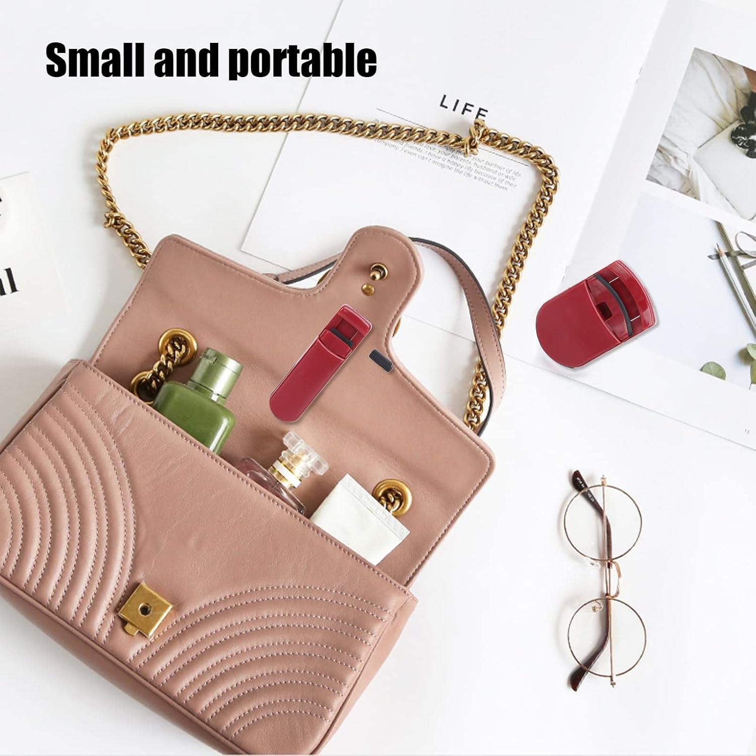 Rizador de Pestañas Dioche 2 Piezas Portátil Mini Rojo