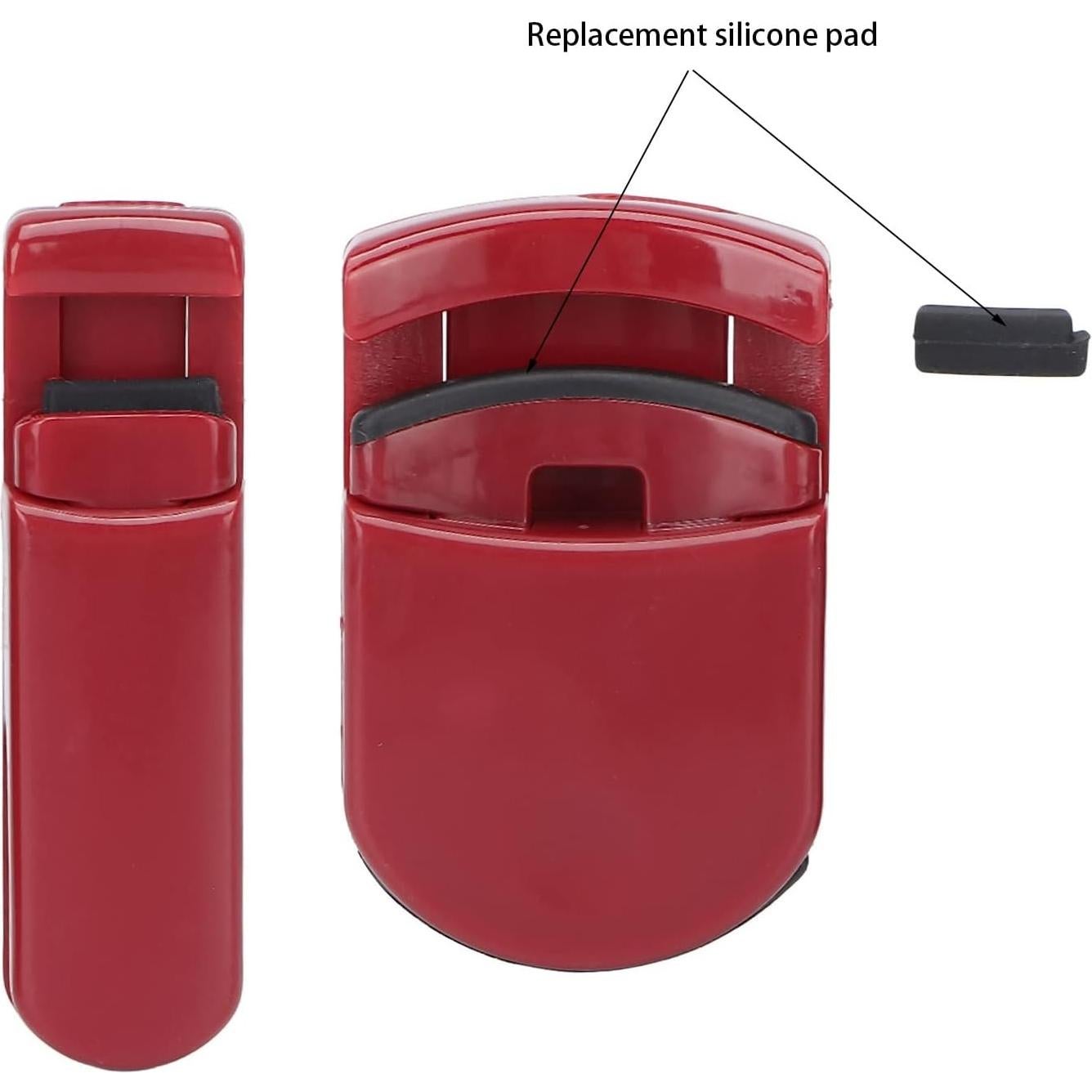 Rizador de Pestañas Dioche 2 Piezas Portátil Mini Rojo