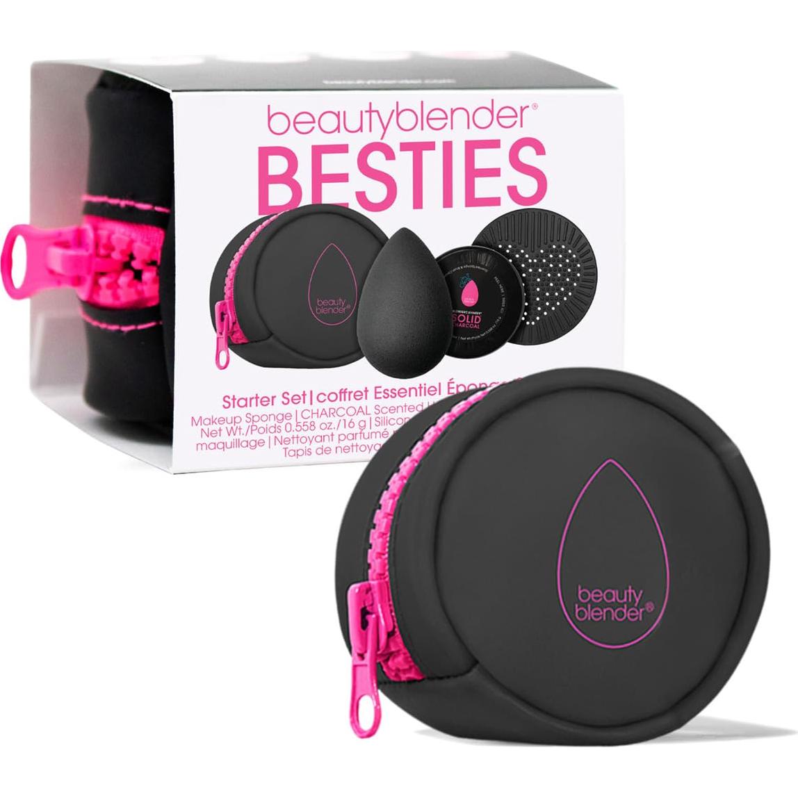 Beautyblender Set de Inicio 4 Piezas Pro Black + Limpiador