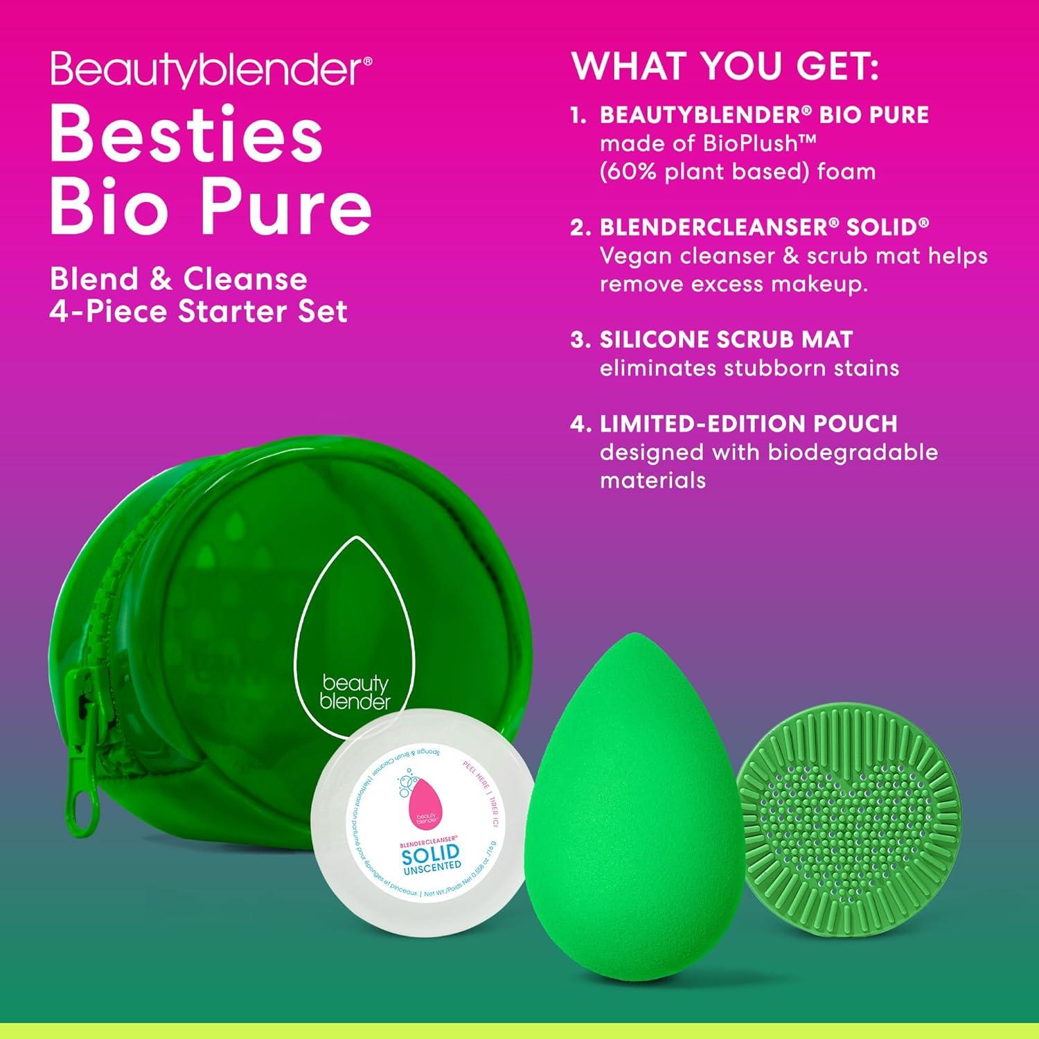 Set de Esponjas de Maquillaje Beautyblender Bio Pure 4 Piezas