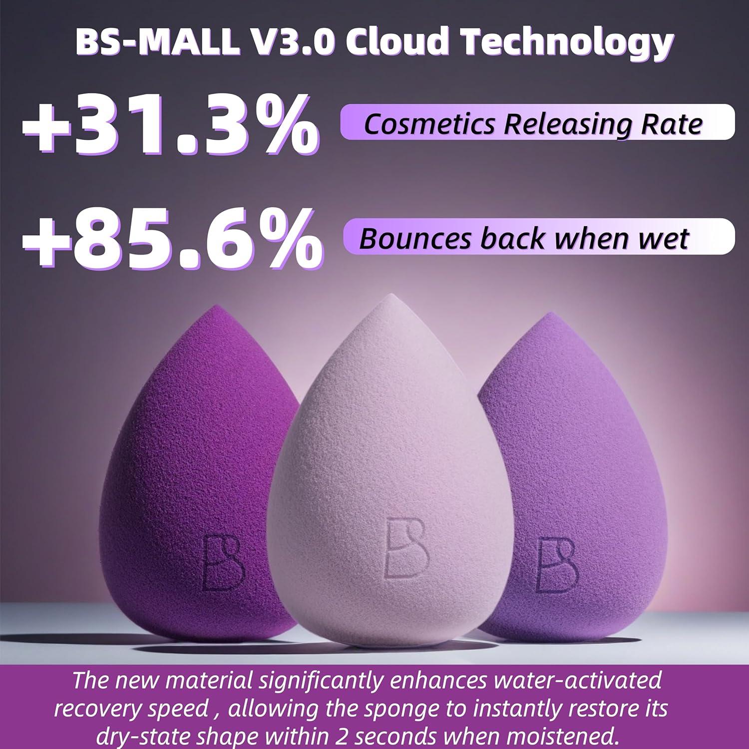 Conjunto de Esponjas de Maquillaje BS-MALL 6 Pcs - Alta Calidad