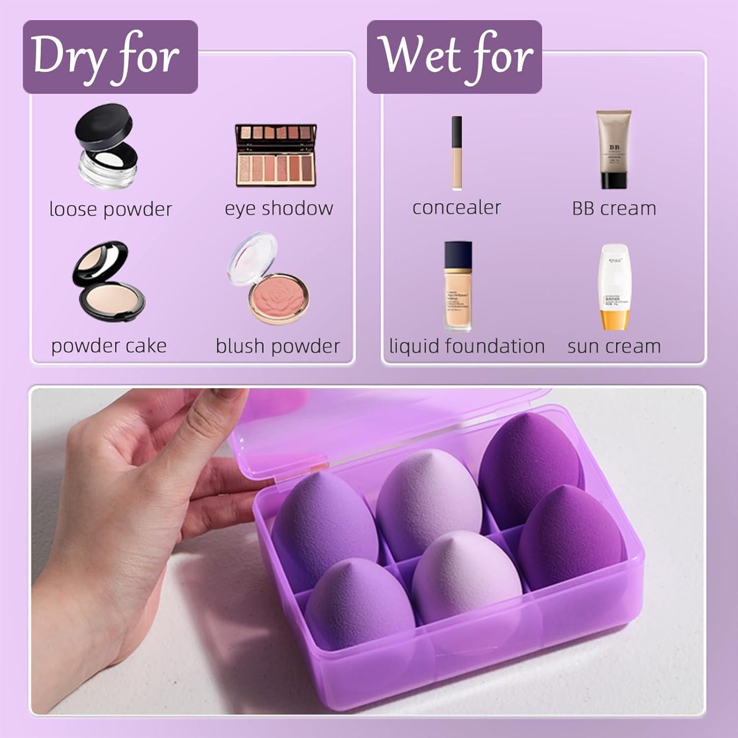 Conjunto de Esponjas de Maquillaje BS-MALL 6 Pcs - Alta Calidad