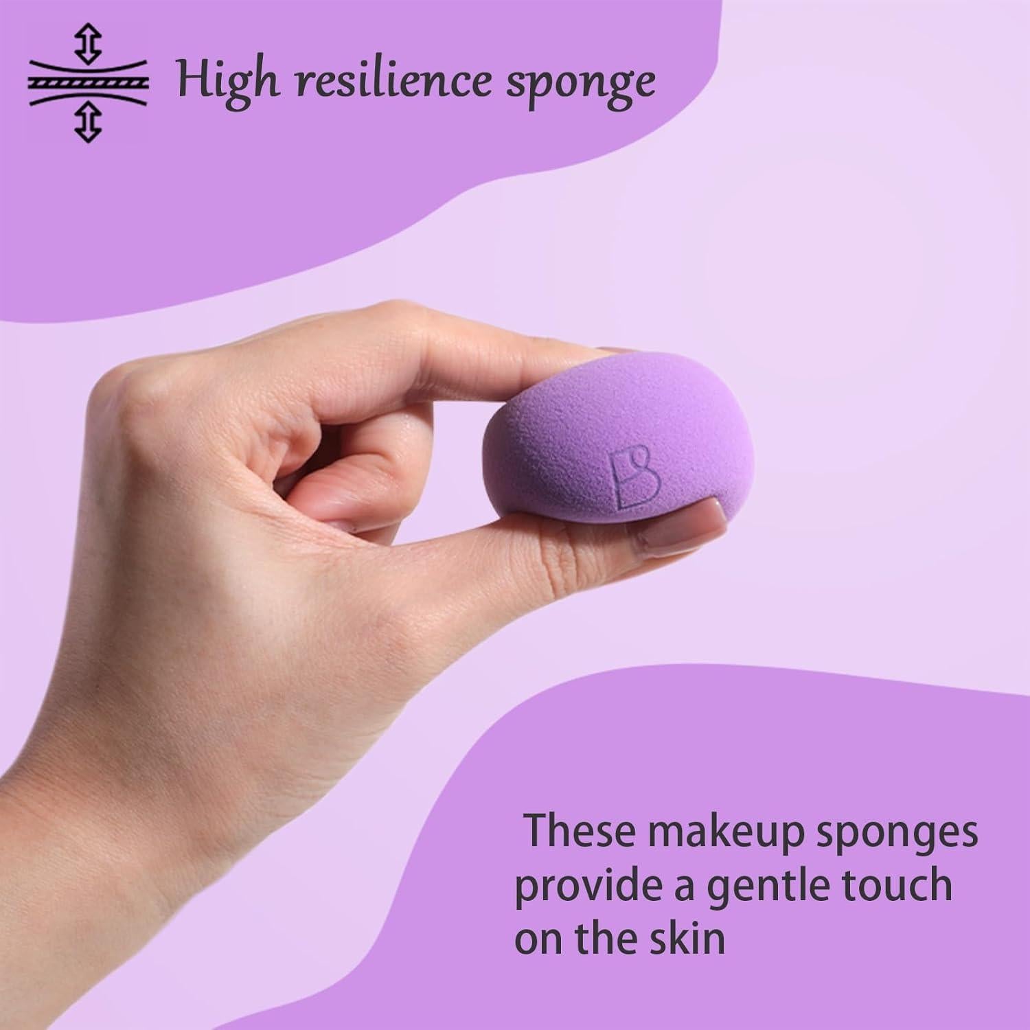 Conjunto de Esponjas de Maquillaje BS-MALL 6 Pcs - Alta Calidad