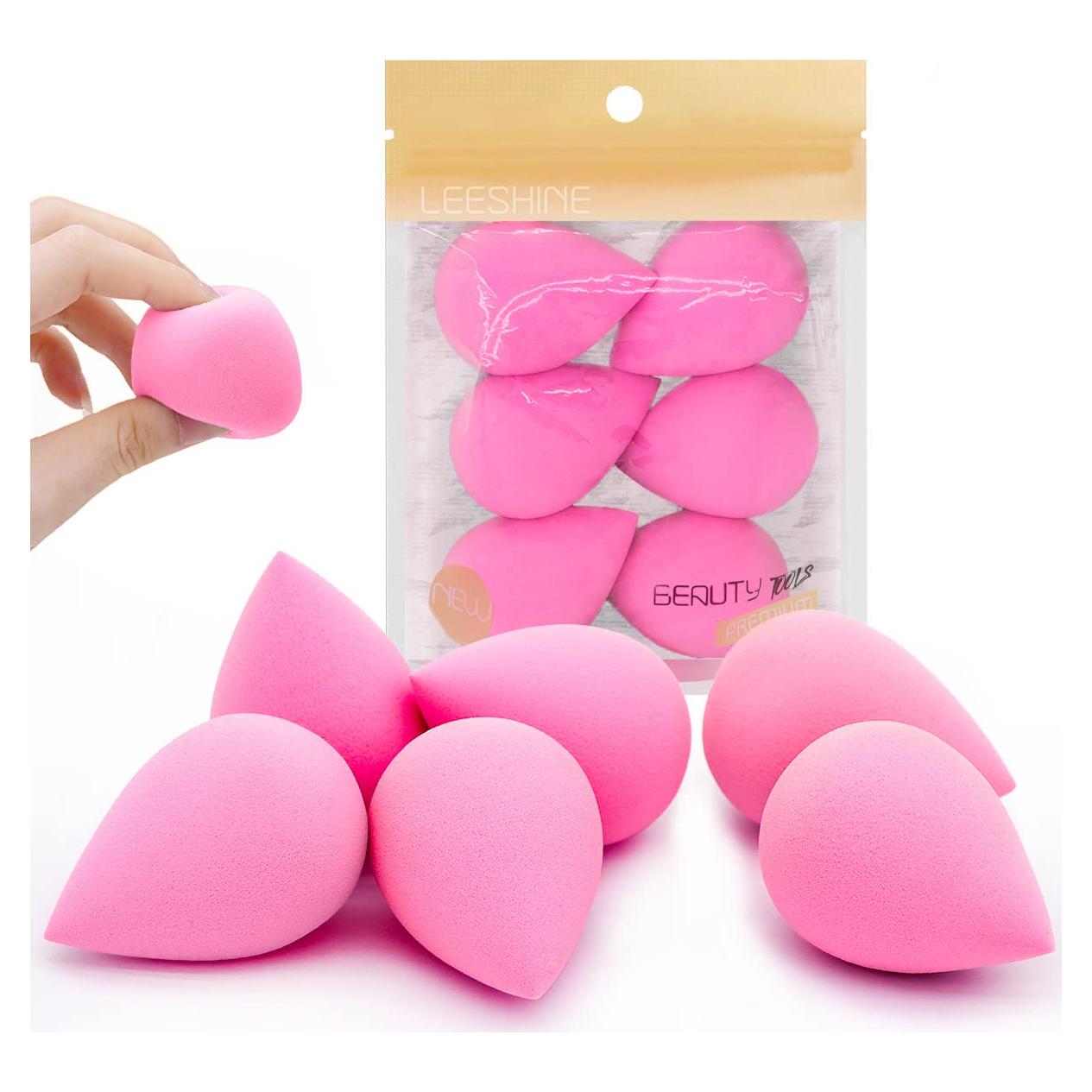 Juego de 6 Esponjas de Maquillaje Leeshine - Suaves y Multiusos