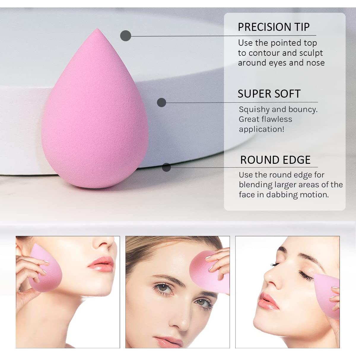 Juego de 6 Esponjas de Maquillaje Leeshine - Suaves y Multiusos