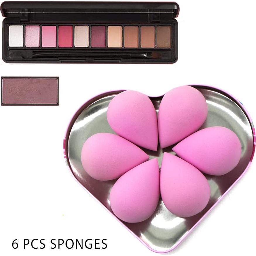 Juego de 6 Esponjas de Maquillaje Leeshine - Suaves y Multiusos