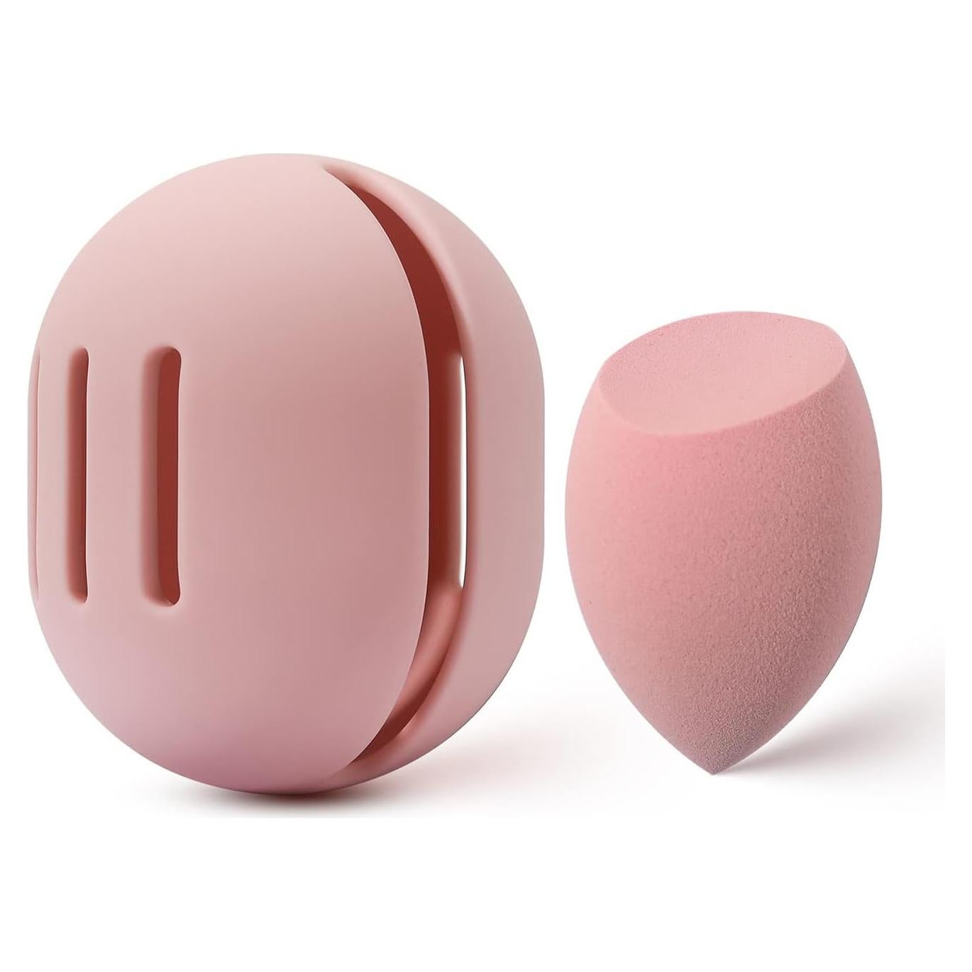 Esponja de Maquillaje BEZOX Rosa con Estuche Silicona 40g