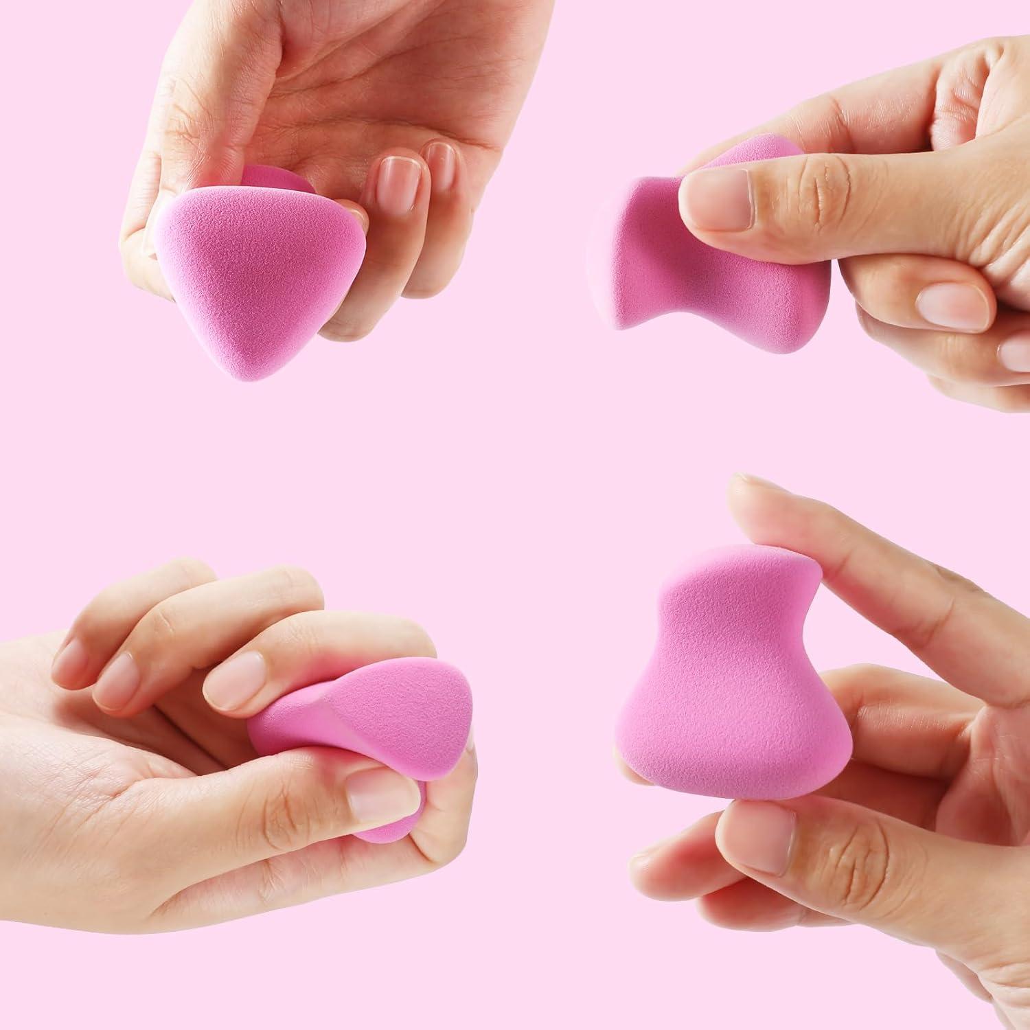 Esponjas de Maquillaje Hipoalergénicas BeautyFactor 4 Pack Rosa