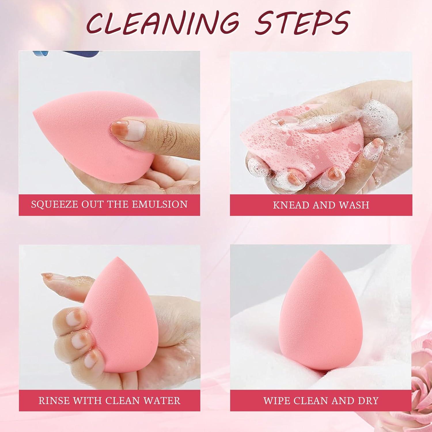 Juego de 6 Esponjas de Maquillaje Blossique Ultra Suaves