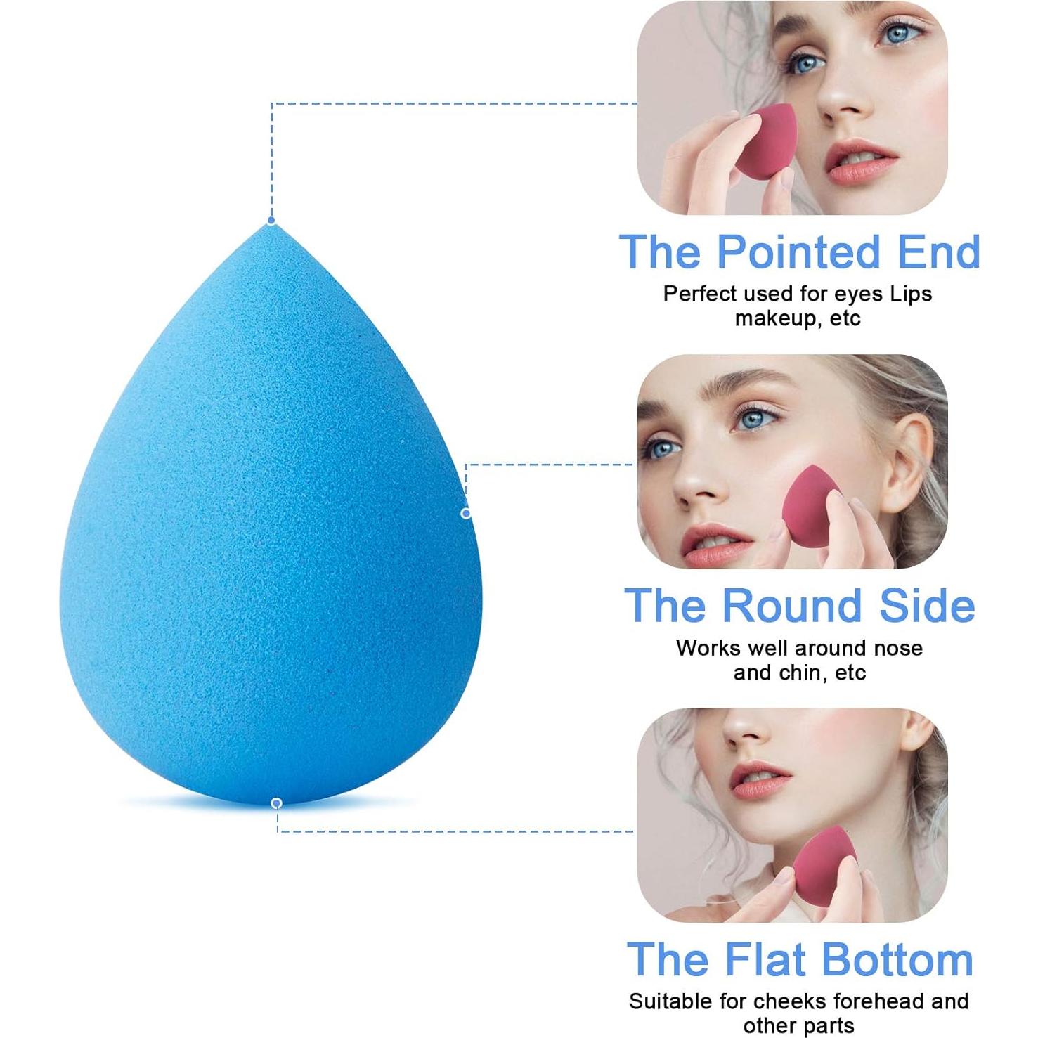 5 Esponjas de Maquillaje YUESHENNAN para Base Líquida y Polvo