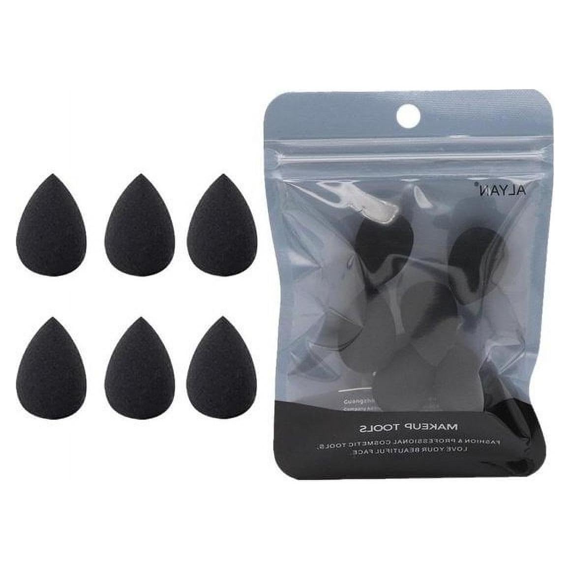 Conjunto de 6 Esponjas de Maquillaje Mini Negras Jinshining