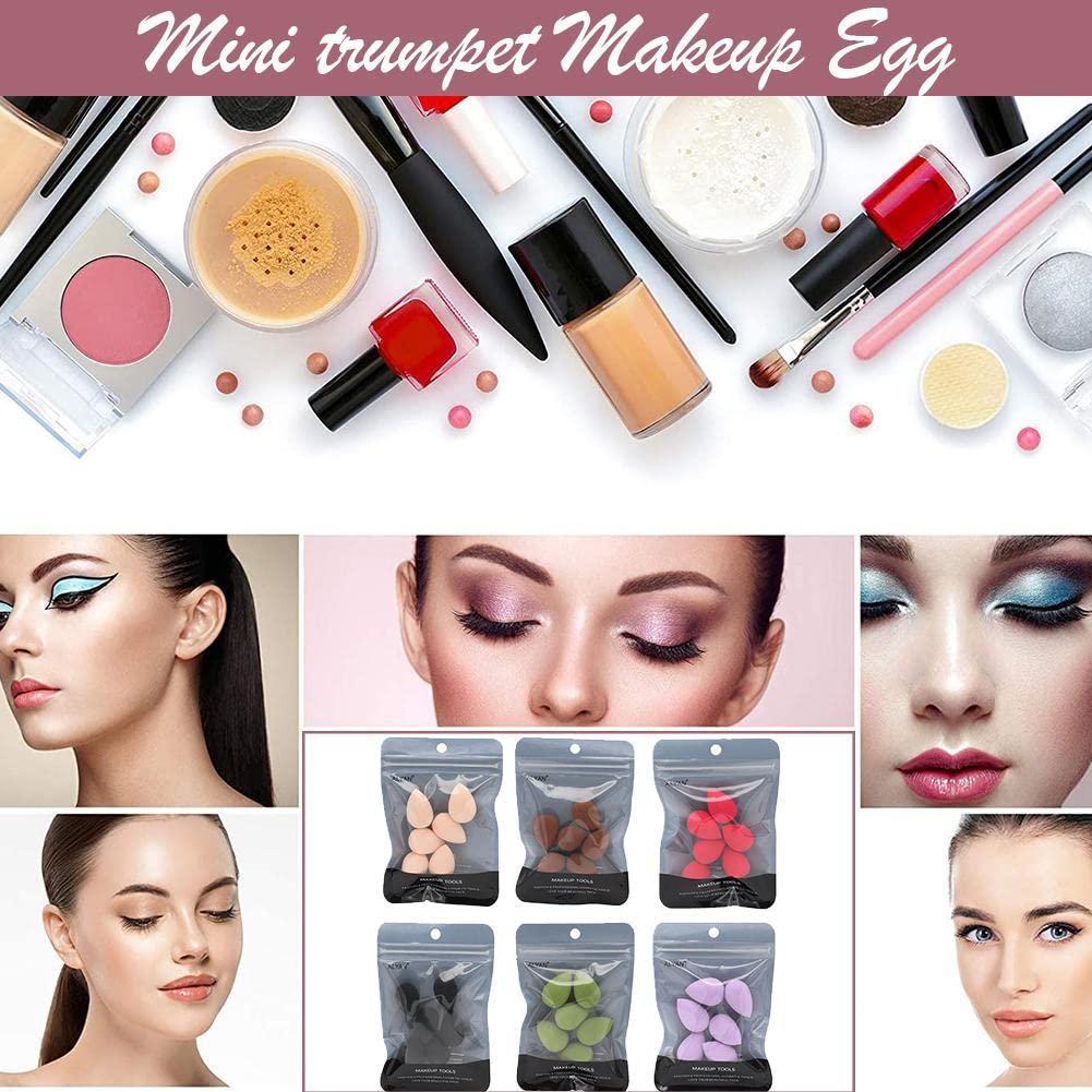 Conjunto de 6 Esponjas de Maquillaje Mini Negras Jinshining