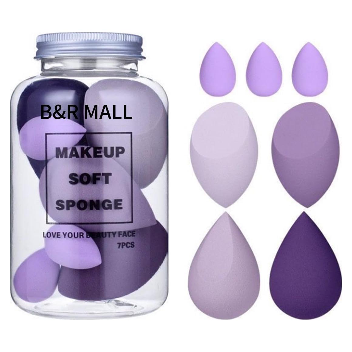 Set de 7 Esponjas de Belleza B&R MALL - 4 Grandes y 3 Mini