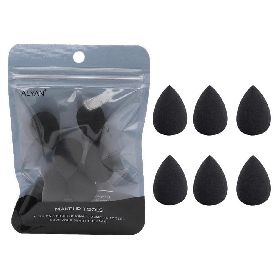 Conjunto de 6 Esponjas de Maquillaje Mini Dreamxue - Negras
