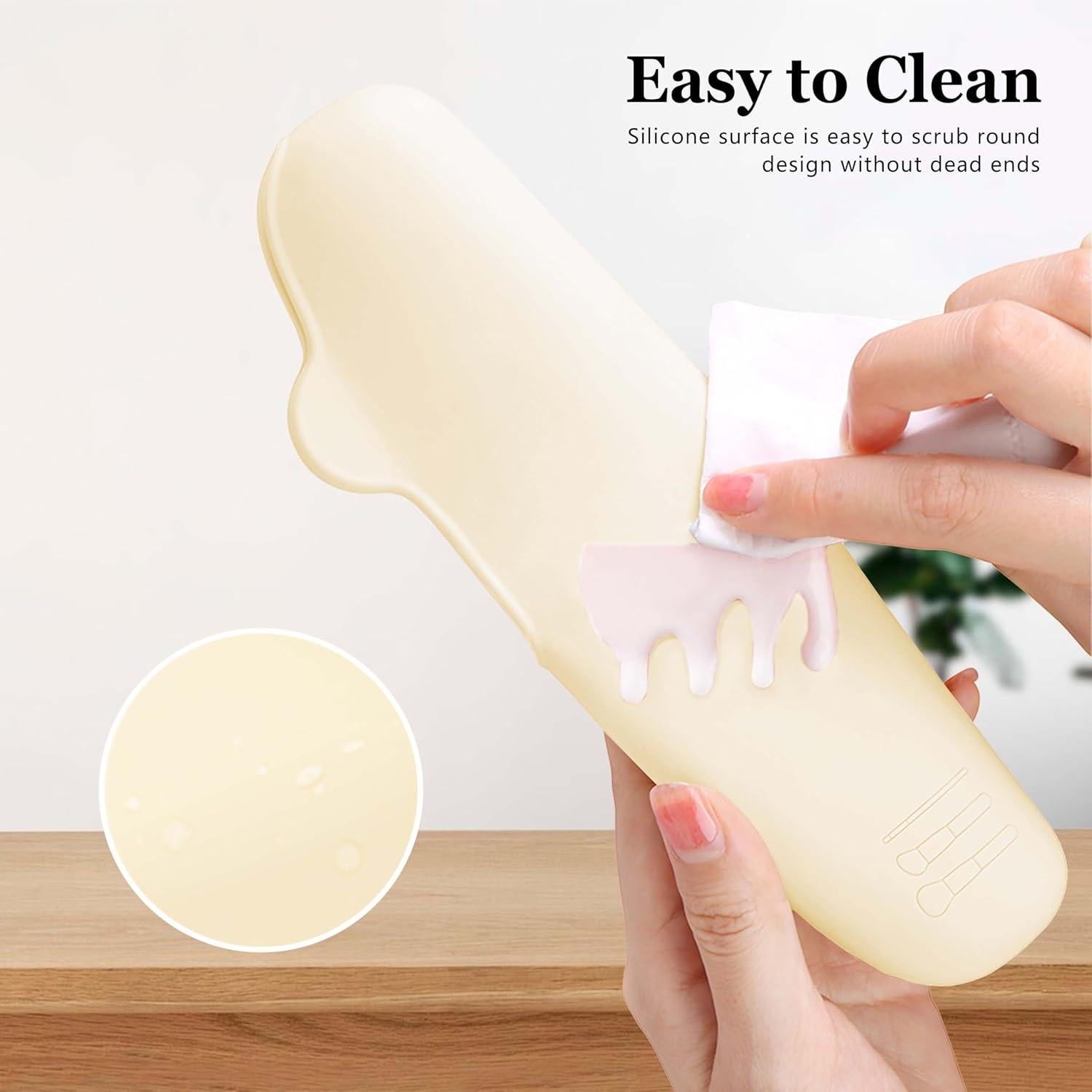 Soporte de Brochas de Maquillaje Bpluma Blanco 24.6x6.6cm