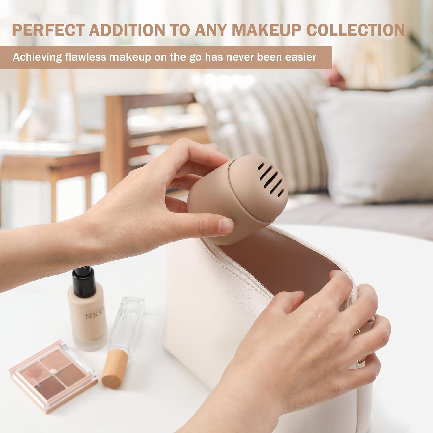 Soporte para Esponjas de Maquillaje BEZOX Caqui - Estuche de Silicona