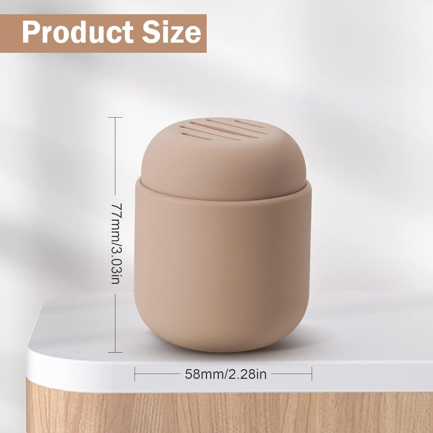 Soporte para Esponjas de Maquillaje BEZOX Caqui - Estuche de Silicona