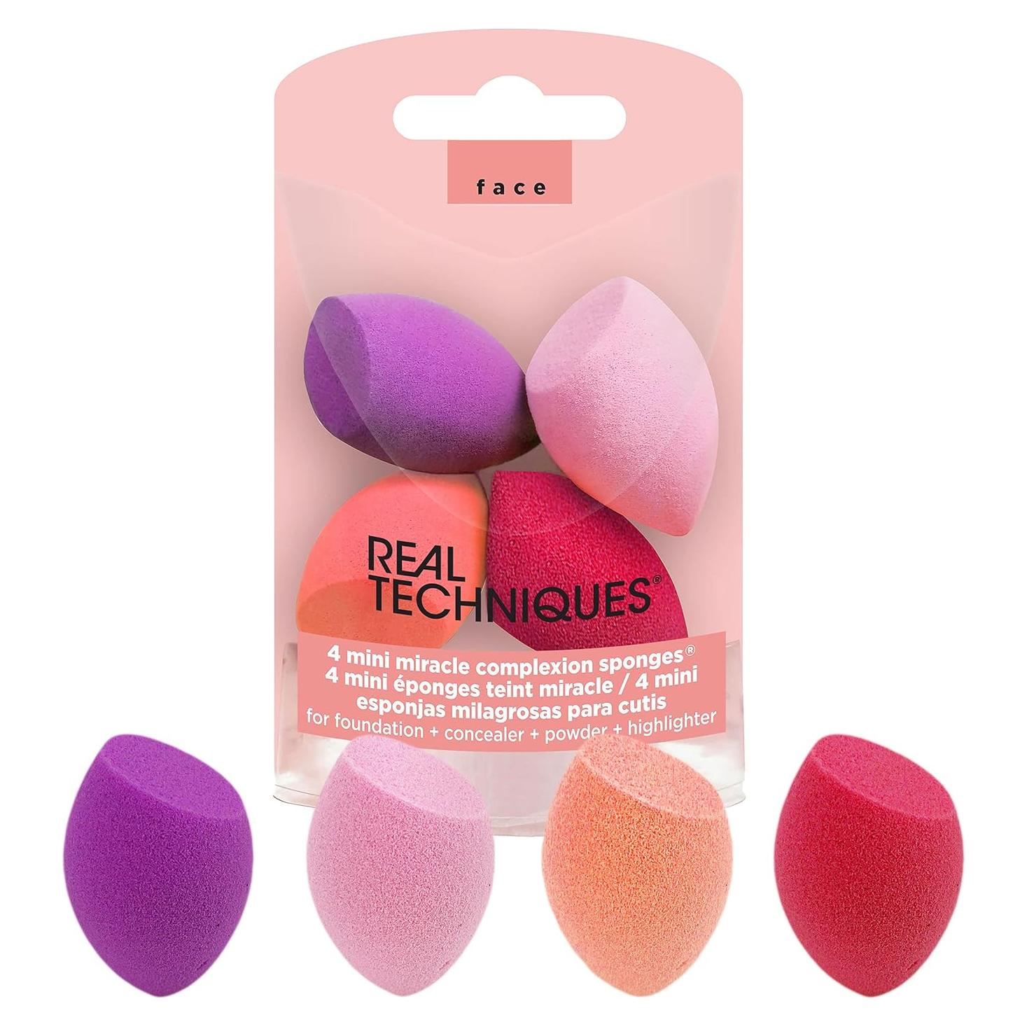 Esponja de Maquillaje Mini Milagro Real Techniques - 4 Unidades