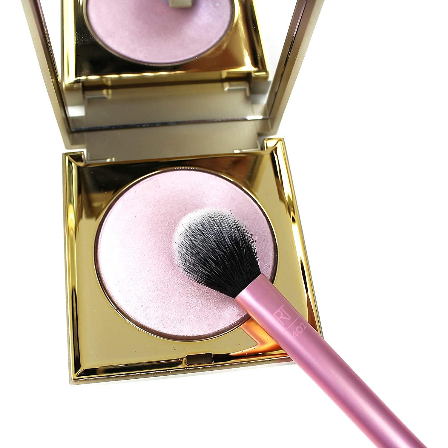 Brocha Profesional para Maquillaje Real Techniques RT 402 Rosa - Paquete de 4