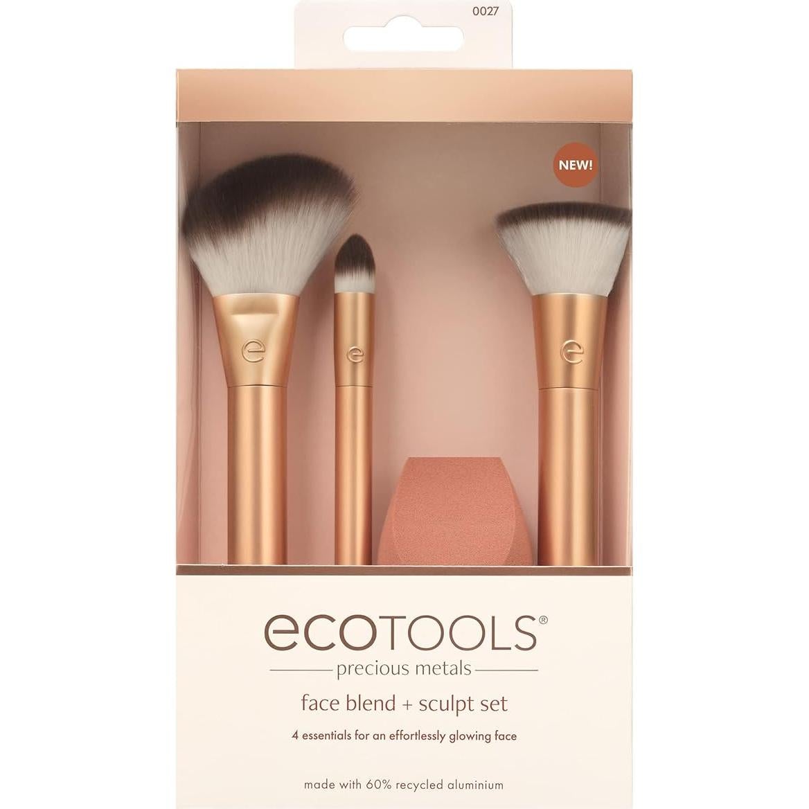 Set de Brochas de Maquillaje EcoTools - Mezcla y Esculpido 4 Piezas