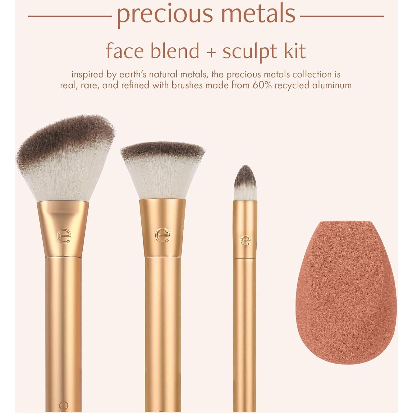 Set de Brochas de Maquillaje EcoTools - Mezcla y Esculpido 4 Piezas