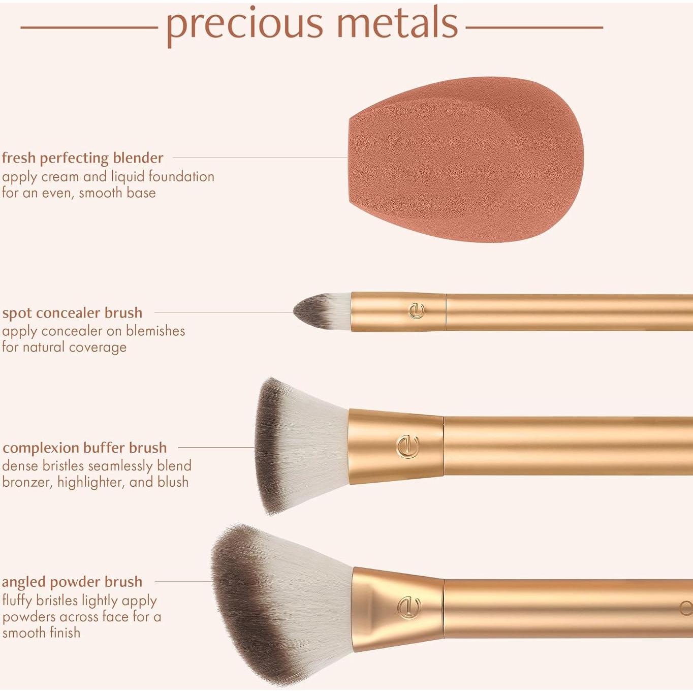 Set de Brochas de Maquillaje EcoTools - Mezcla y Esculpido 4 Piezas