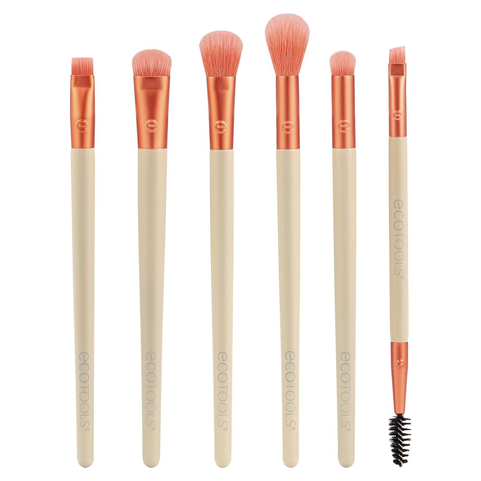 Juego de Brochas de Maquillaje EcoTools Fiery Eyes - 6 Piezas