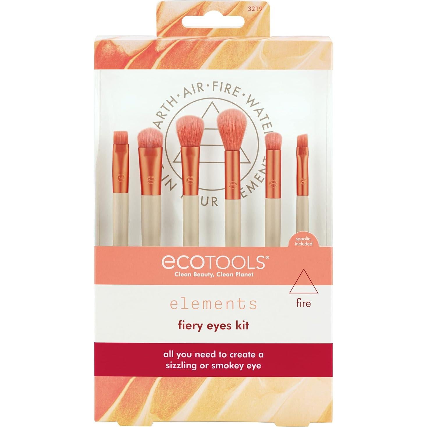 Juego de Brochas de Maquillaje EcoTools Fiery Eyes - 6 Piezas