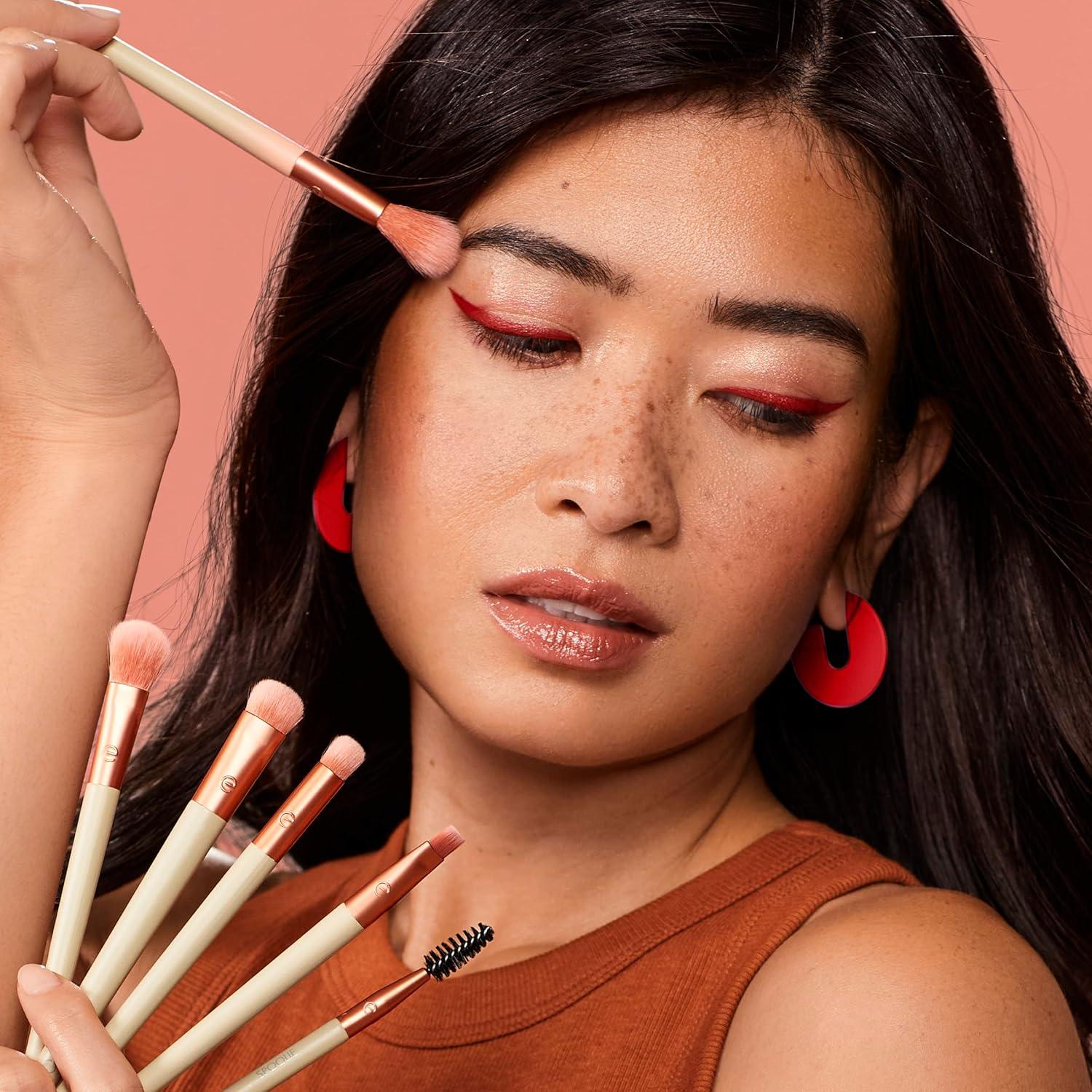 Juego de Brochas de Maquillaje EcoTools Fiery Eyes - 6 Piezas