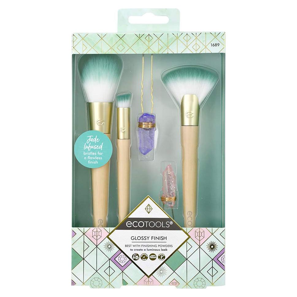 Set de Brochas de Maquillaje Ecotools 5 Piezas con Horquillas