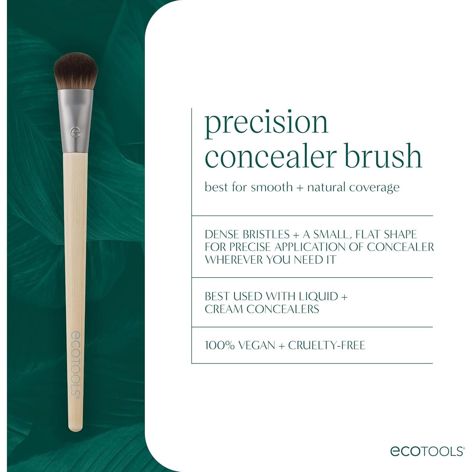 Brocha de Maquillaje EcoTools para Corrector de Precisión 21.5cm