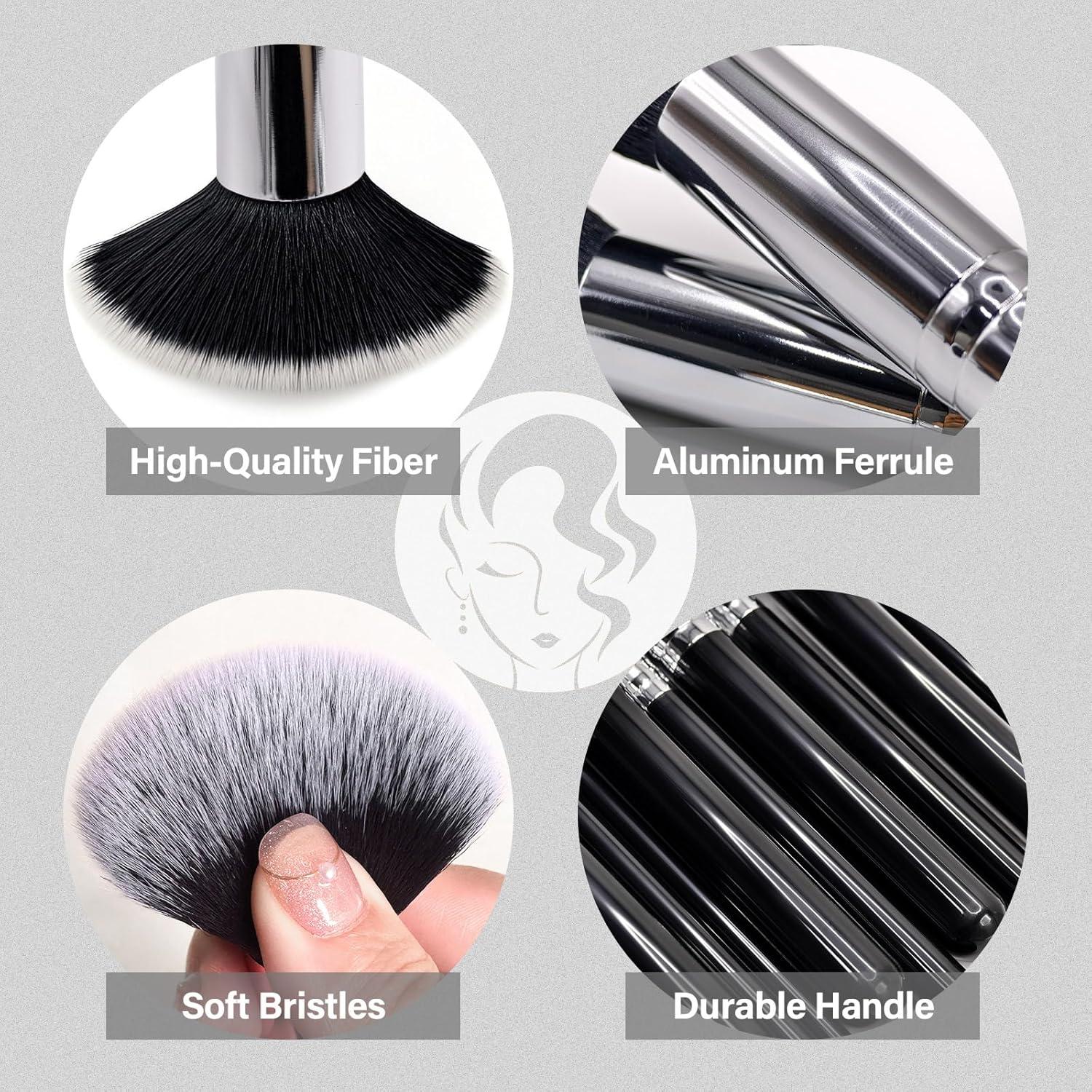 Juego de Brochas de Maquillaje Profesional Mlemle 25 Piezas