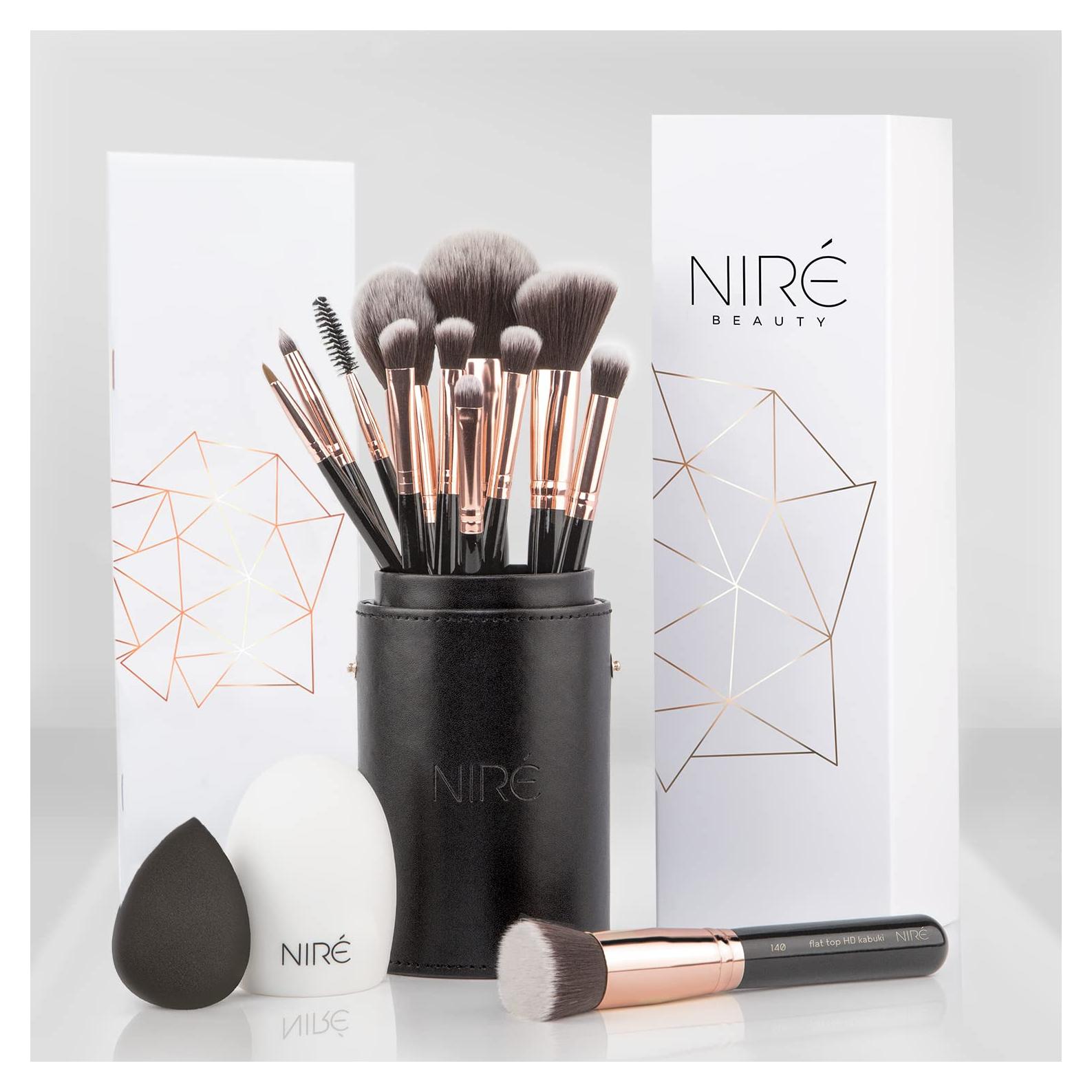 Set de Brochas de Maquillaje Profesional Niré Beauty 15 Piezas