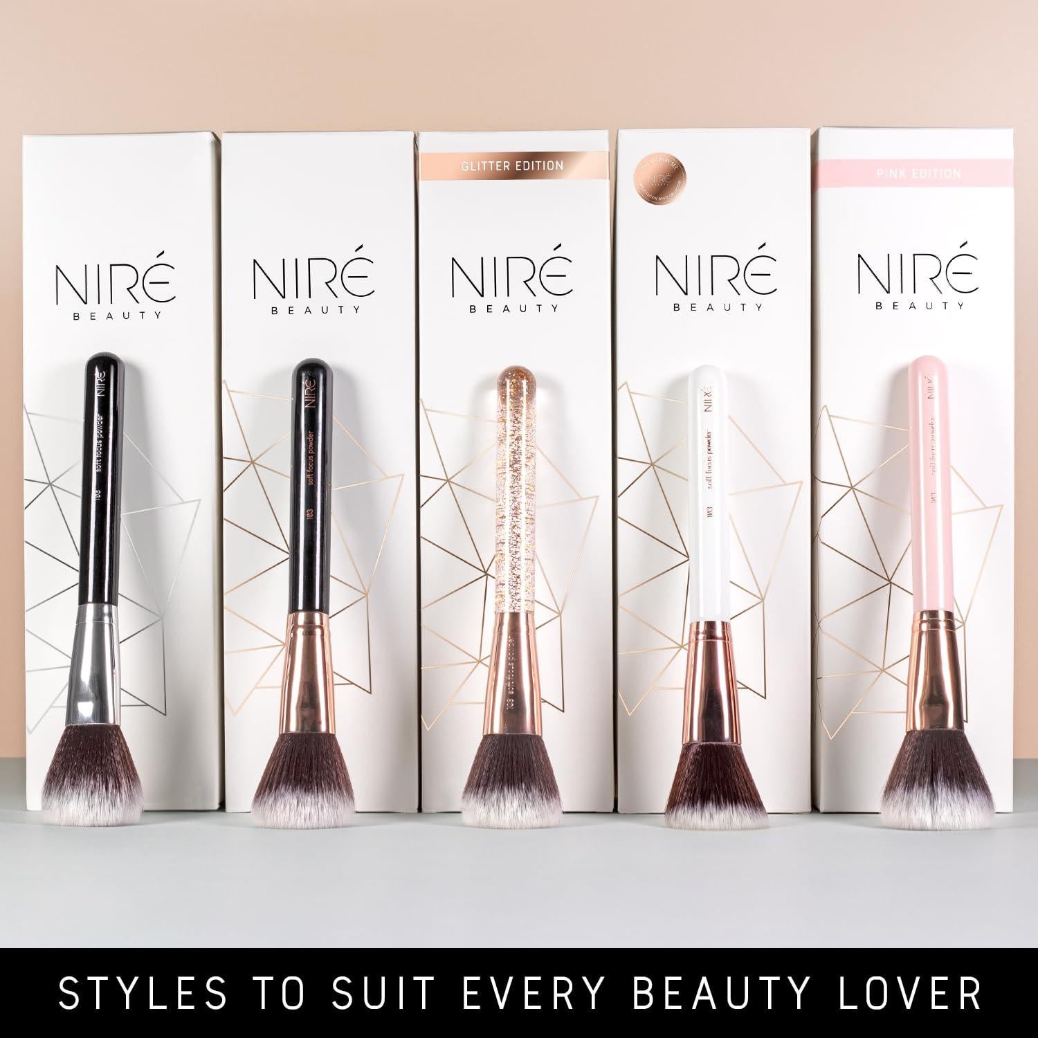 Set de Brochas de Maquillaje Profesional Niré Beauty 15 Piezas