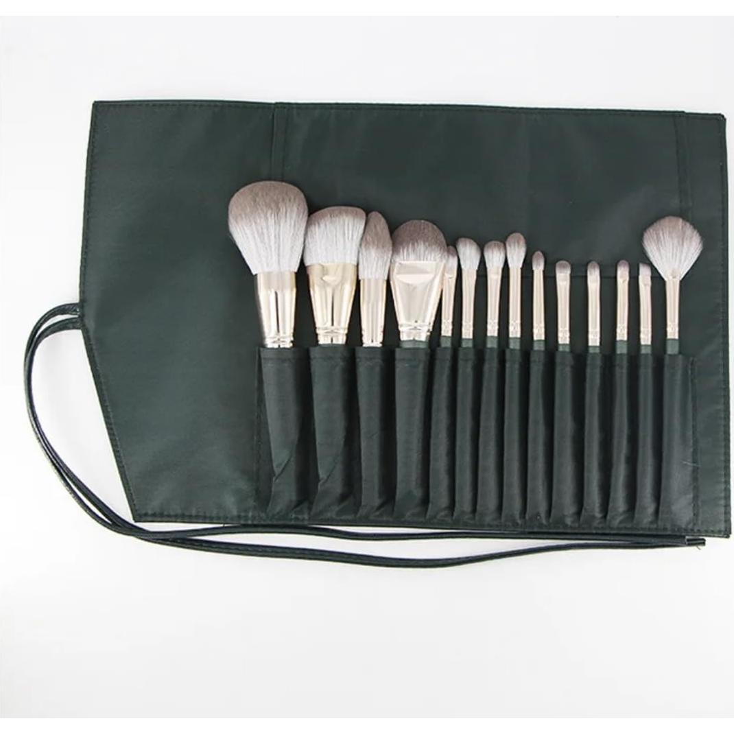 Set de 14 Brochas de Maquillaje Profesional Aura - Calidad Premium