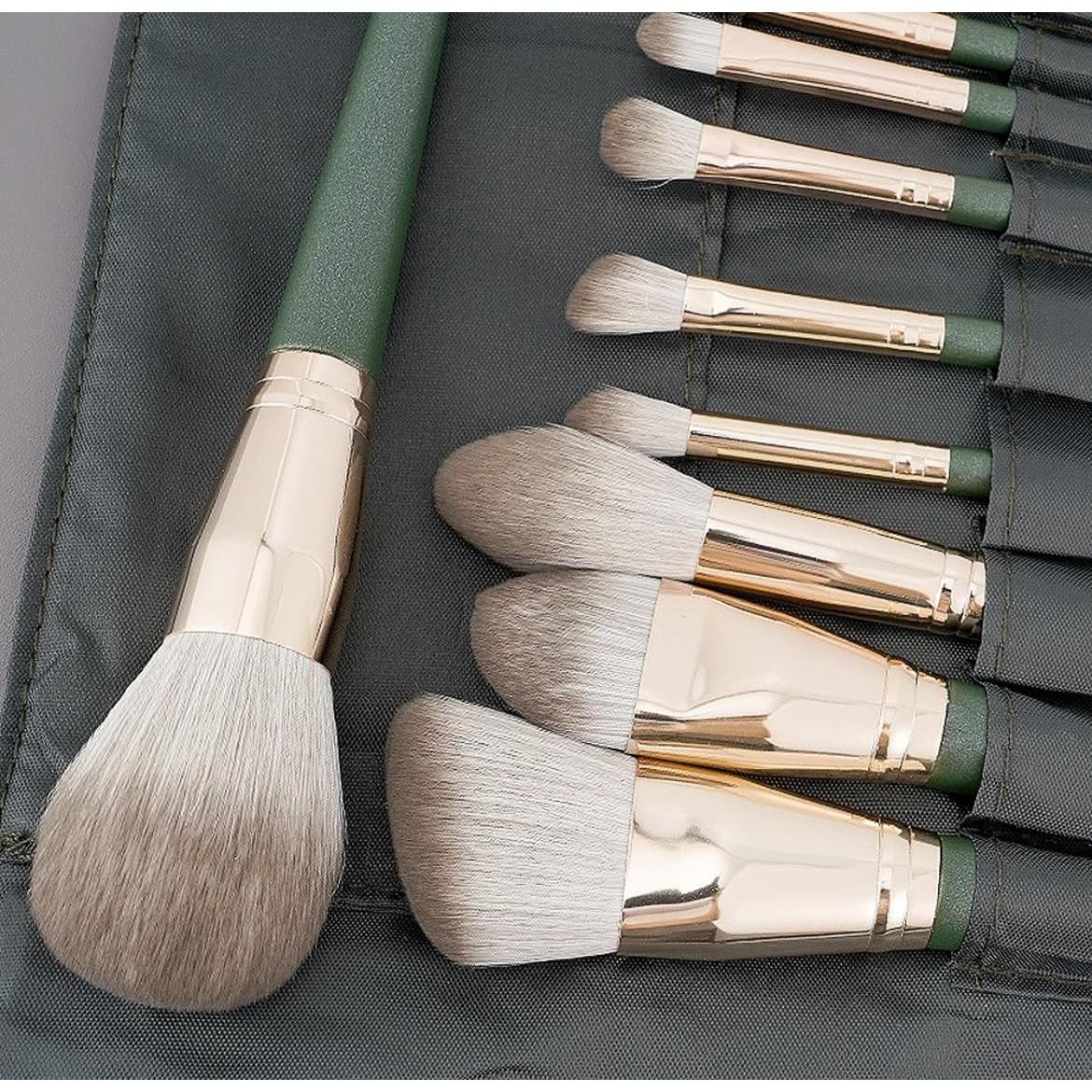 Set de 14 Brochas de Maquillaje Profesional Aura - Calidad Premium