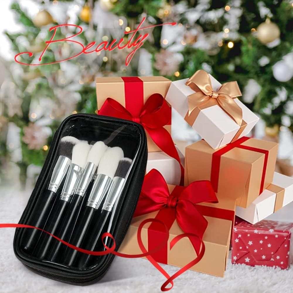 Juego de brochas de maquillaje EVRCHGIEA 15 piezas pelo de cabra