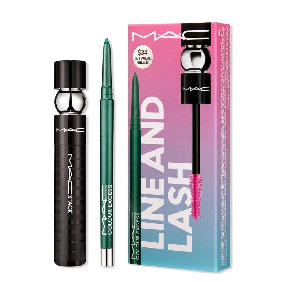 Kit Completo M.A.C Line and Lash: Lápiz de Ojos y Máscara