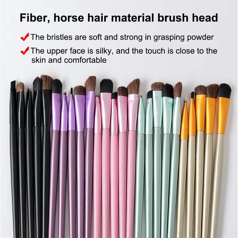 Juego de Brochas de Maquillaje de Ojos AKOAK 5 Piezas Verde