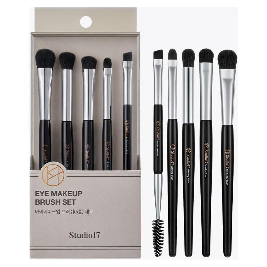Juego de Brochas para Maquillaje de Ojos Studio17 - 5 Pcs