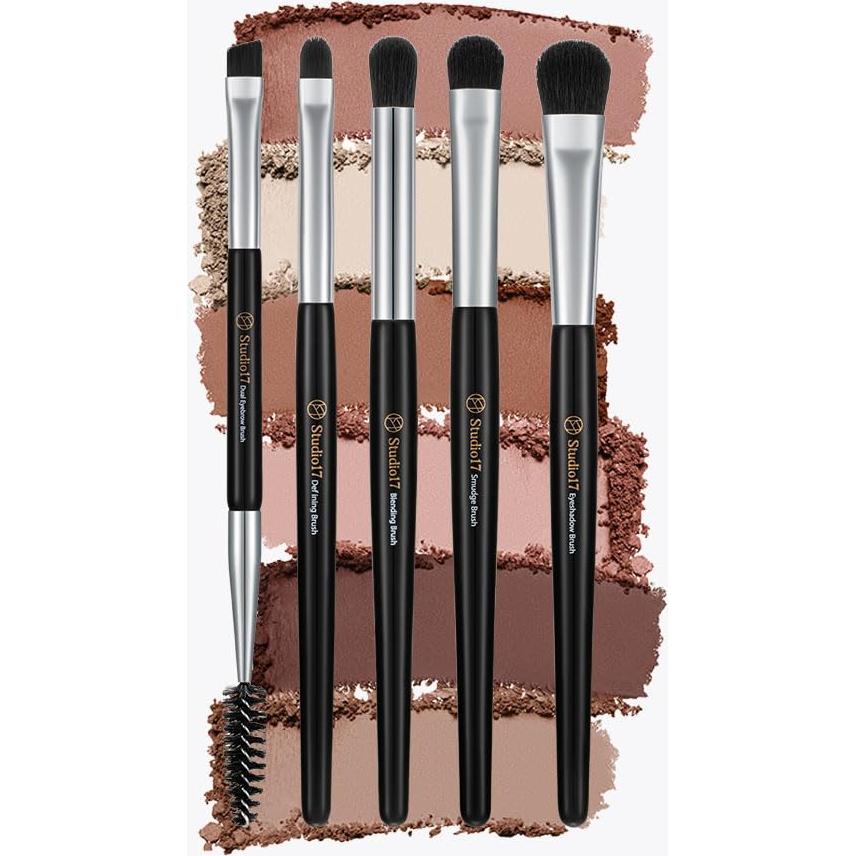 Juego de Brochas para Maquillaje de Ojos Studio17 - 5 Pcs