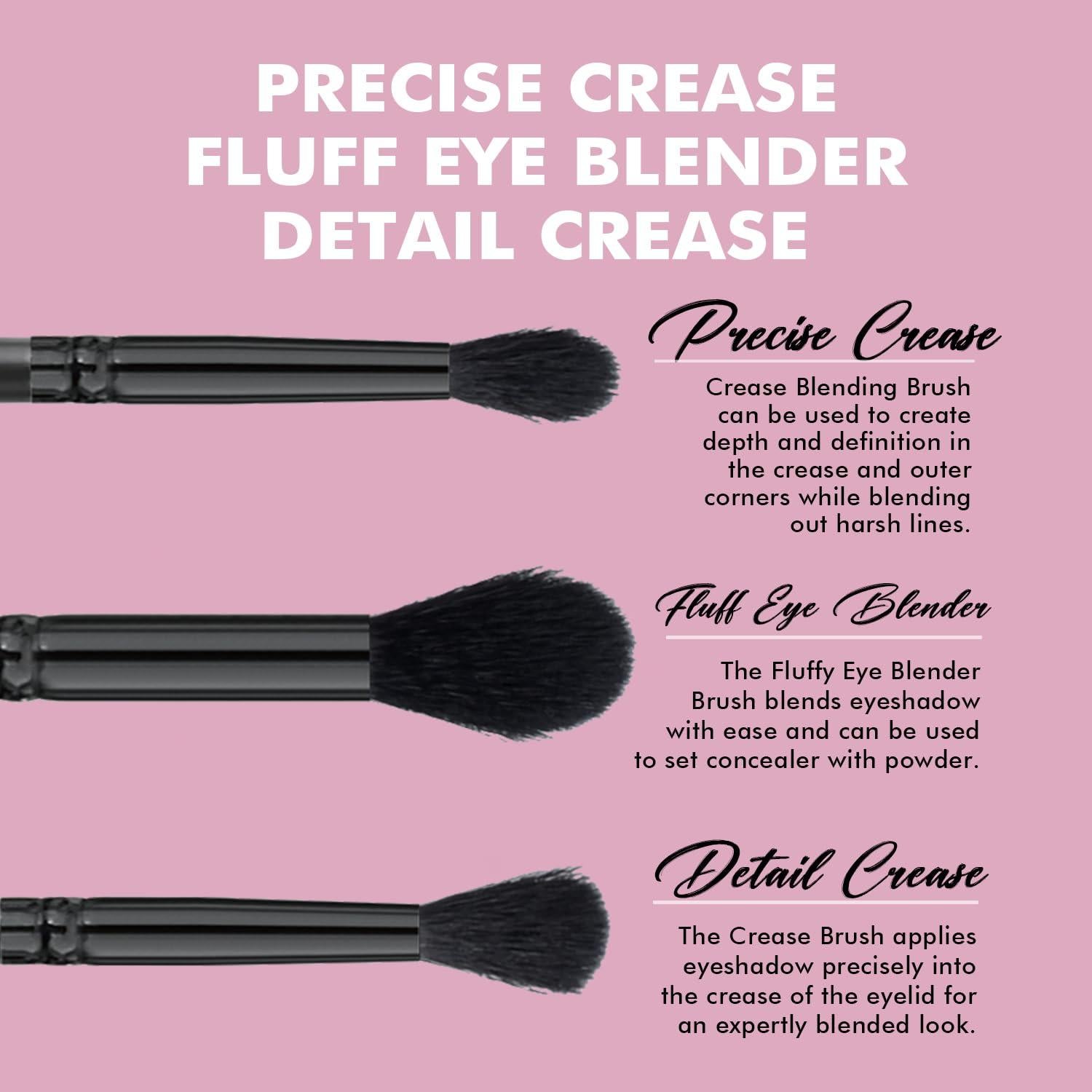 Juego de Brochas para Sombra de Ojos Bueart Design - Pelo Sintético Suave