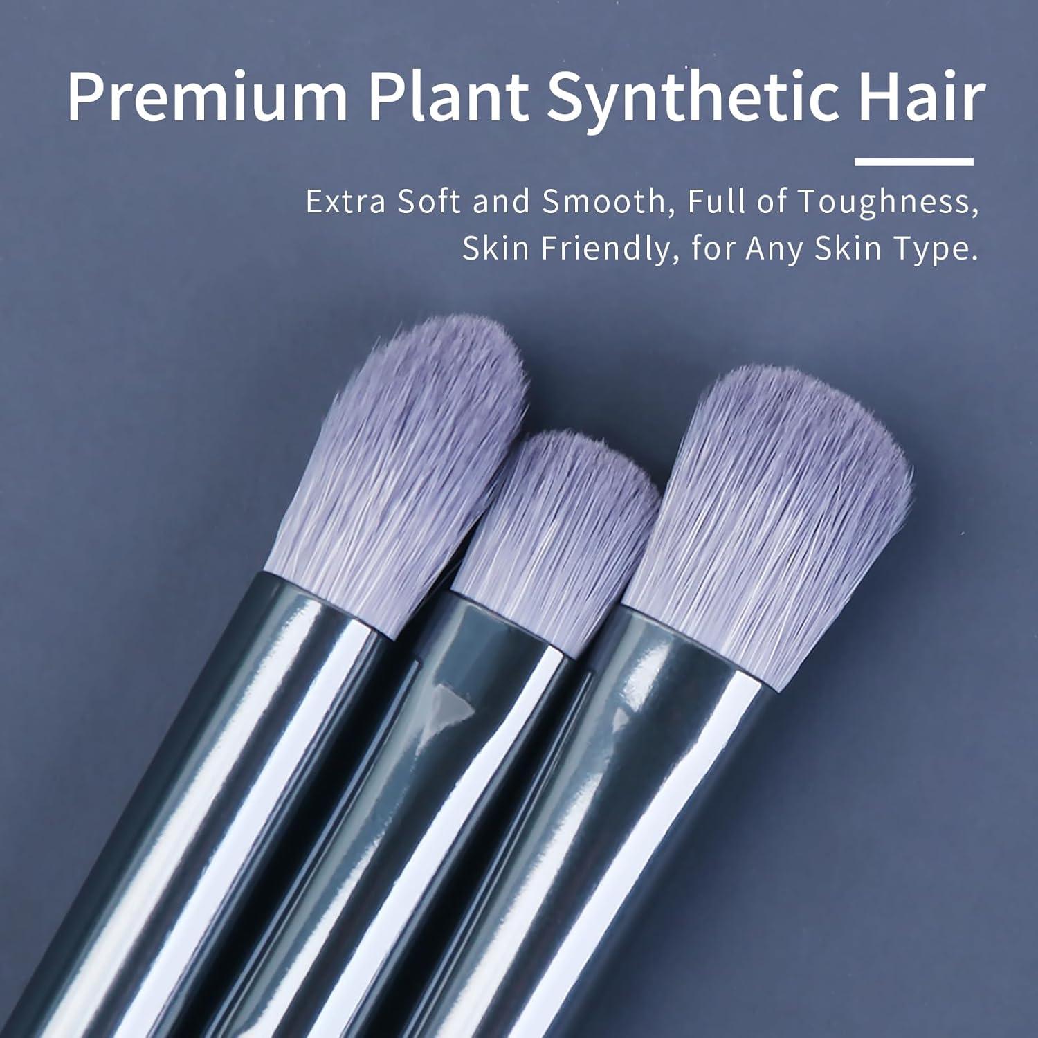 Juego de Brochas de Maquillaje para Ojos ENZO KEN Azul Diamante