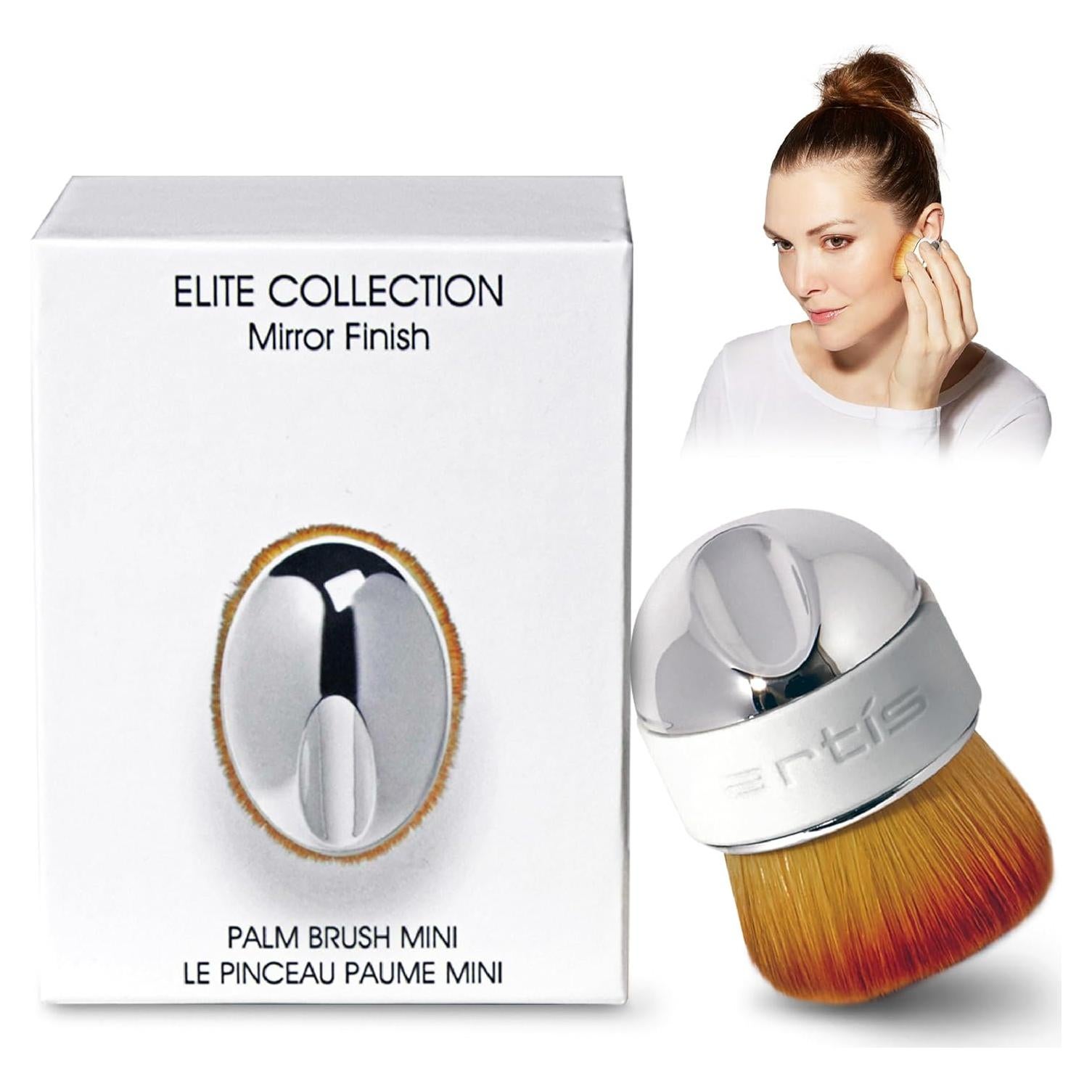 Brocha de Maquillaje Artis Elite Mini Mango Espejo Sintética