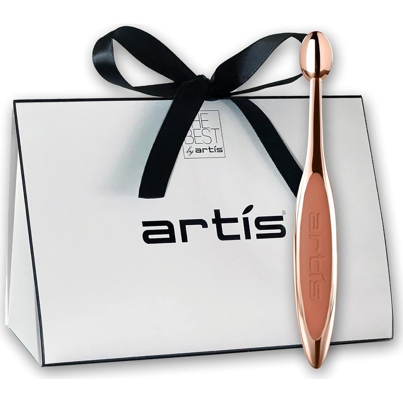 Brocha Ovalada de Maquillaje Artis Elite 4 - Oro Rosa