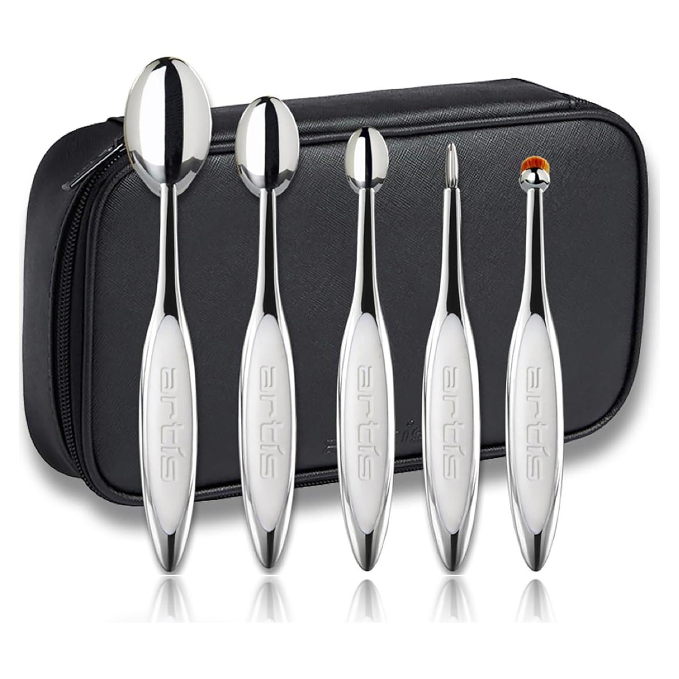 Juego de Brochas de Maquillaje Artis Elite 5 Espejo 5 Piezas