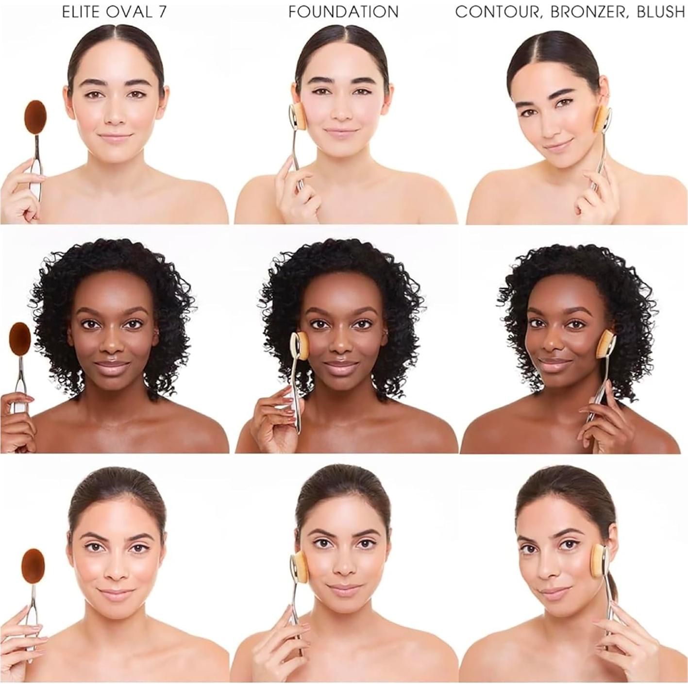 Juego de Brochas de Maquillaje Artis Elite 5 Espejo 5 Piezas