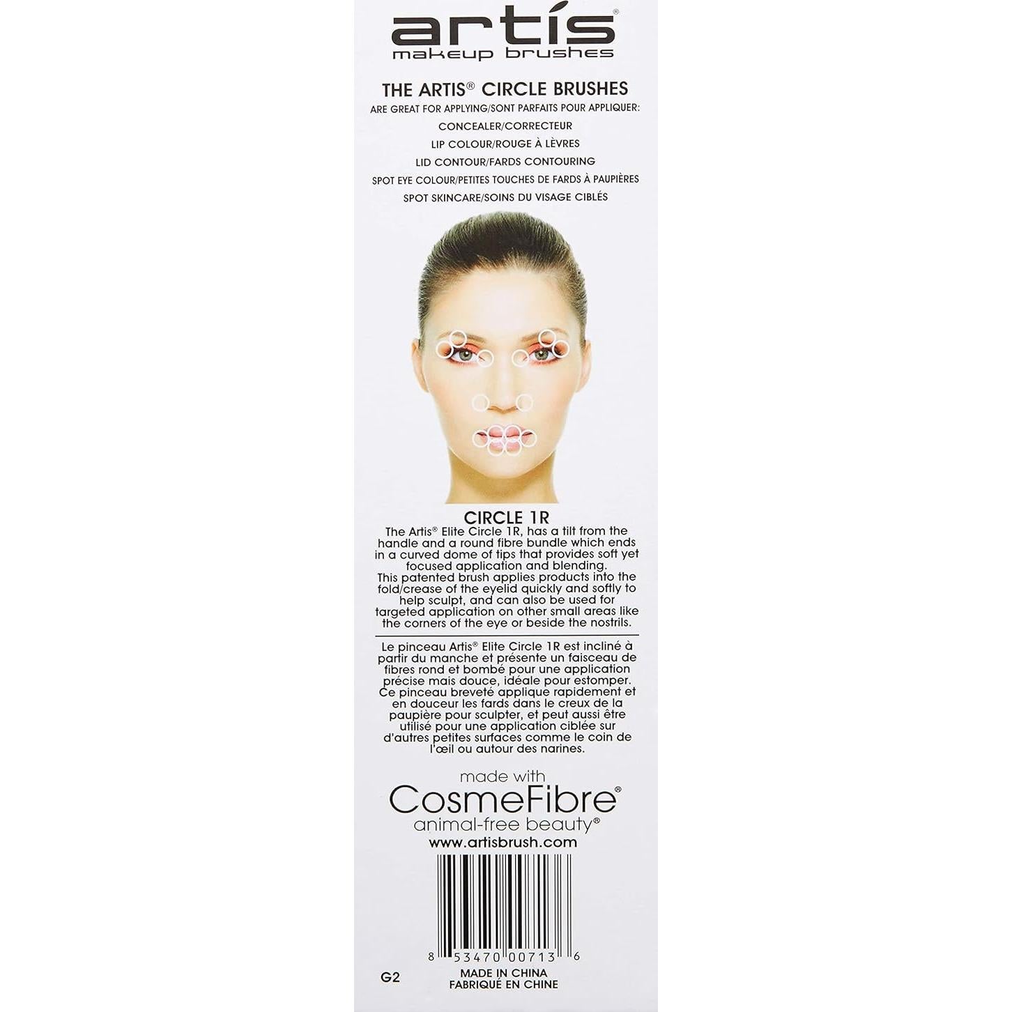 Brocha de Maquillaje Artis Elite BrushCraft 1R - Aplicación Precisa