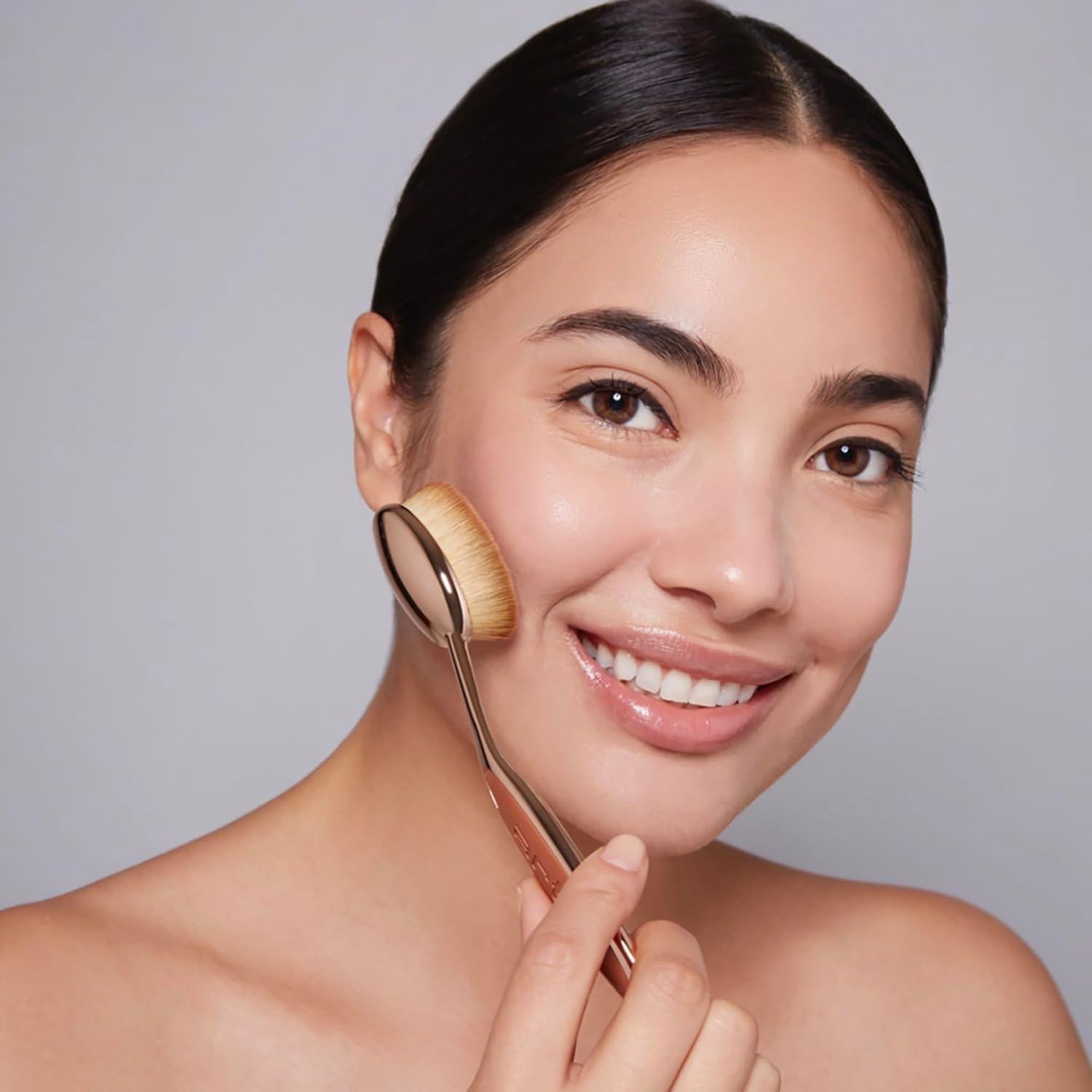 Conjunto de Brochas de Maquillaje Artis Elite 3 Piezas Oro Rosa